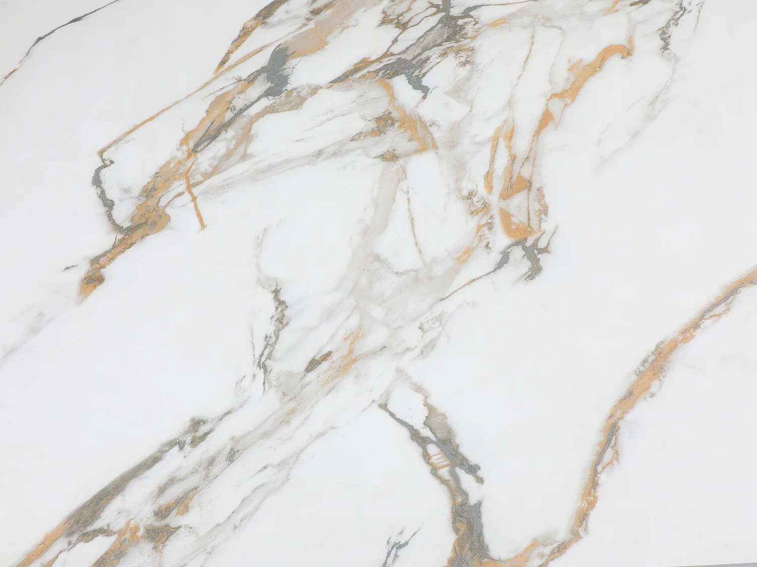 Table à manger extensible 6 à 10 personnes en verre trempé et céramique - Effet marbre blanc et noir - MARDONA