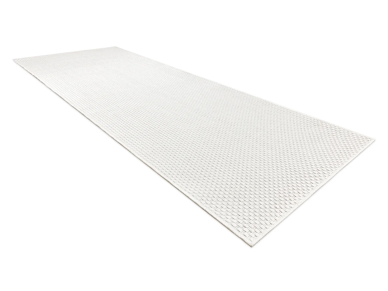 Tapis, tapis de couloir TIMO 6272 SIZAL extérieur blanc 80x250 cm