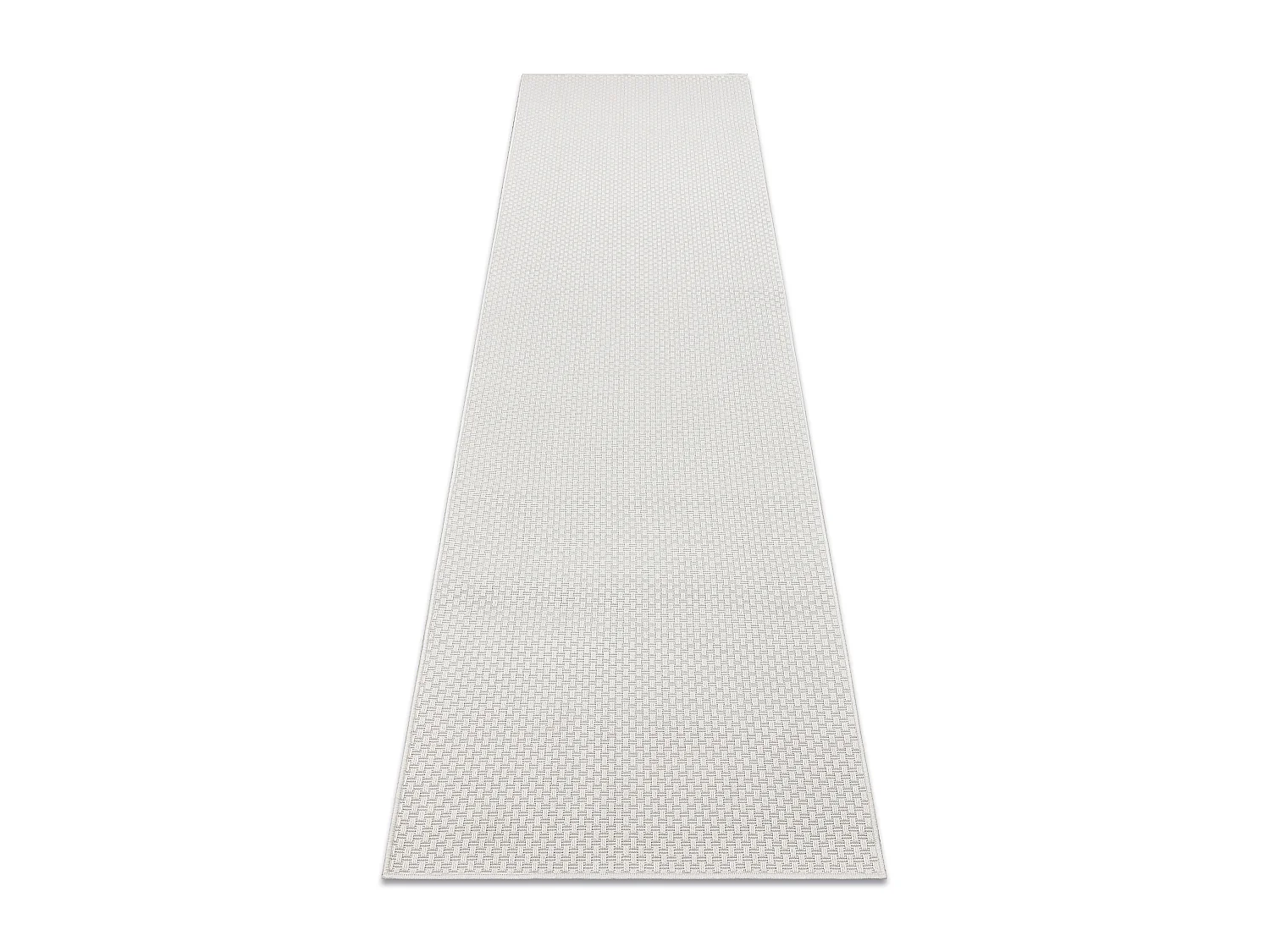 Tappeto, tapis de couloir TIMO 6272 SIZAL all'aperto bianco 70x250 cm