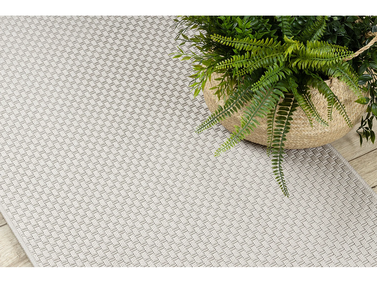 Sisal tapijt, loper TIMO 6272 buitenshuis beige  60x300 cm