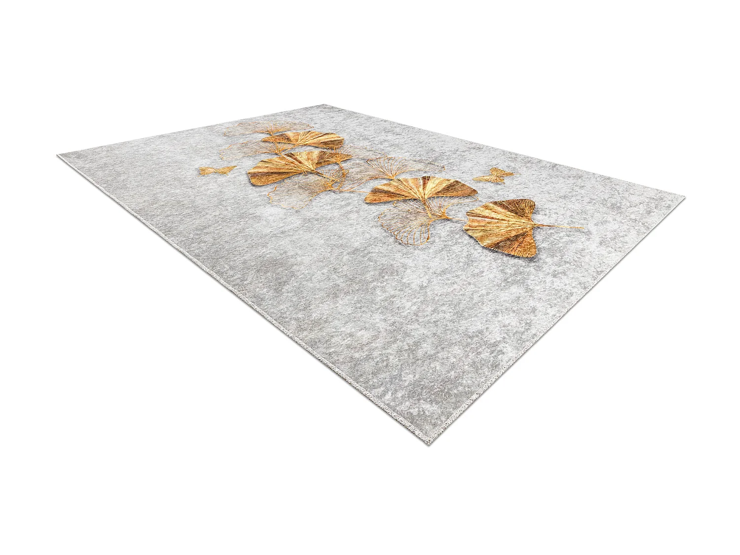 Tapis lavable MIRO 51969.802 Papillons antidérapant - gris / or 160x220 cm
