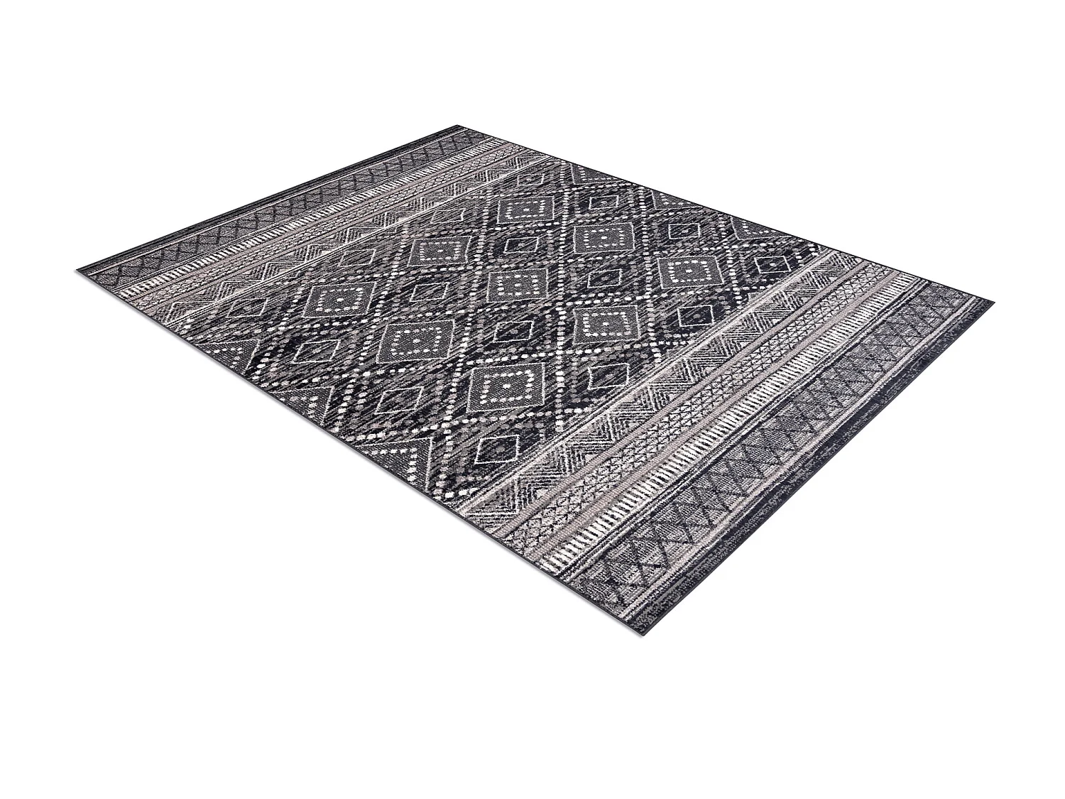 Teppichwolle ANGEL 7886 / 52055 Diamanten, ethnisch grau / beige 240x340 cm