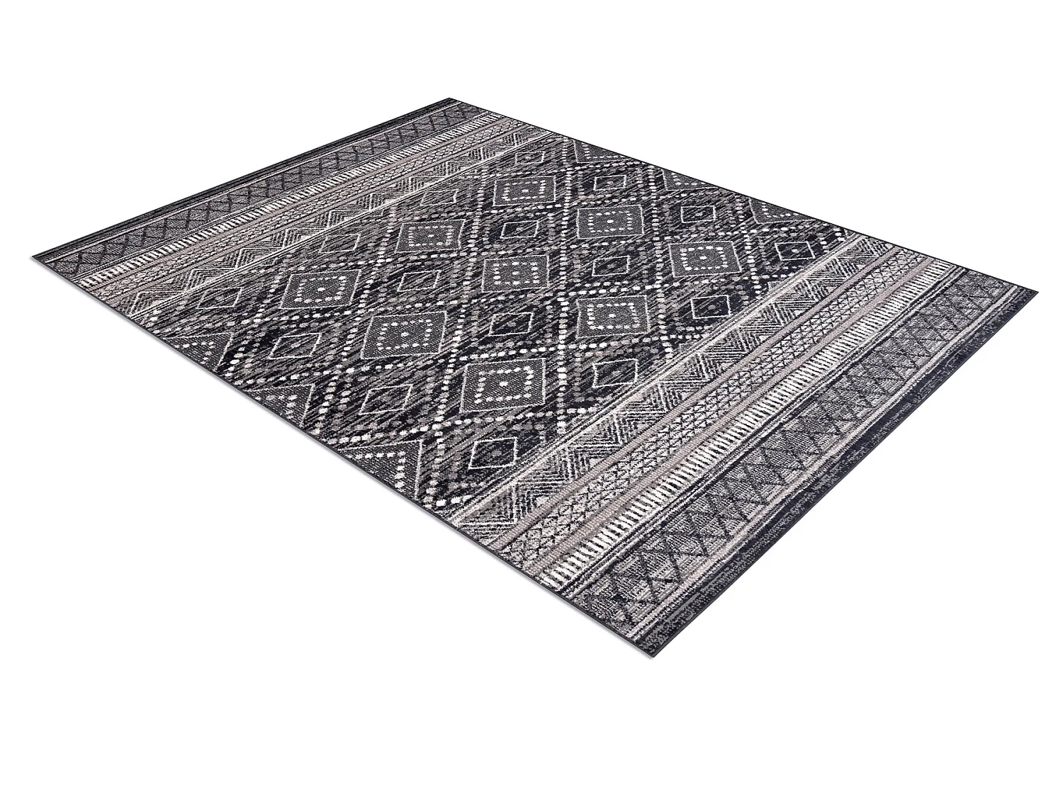 Tapis Laine ANGEL 7886 / 52055 Diamants, ethnique gris / beige 200x300 cm