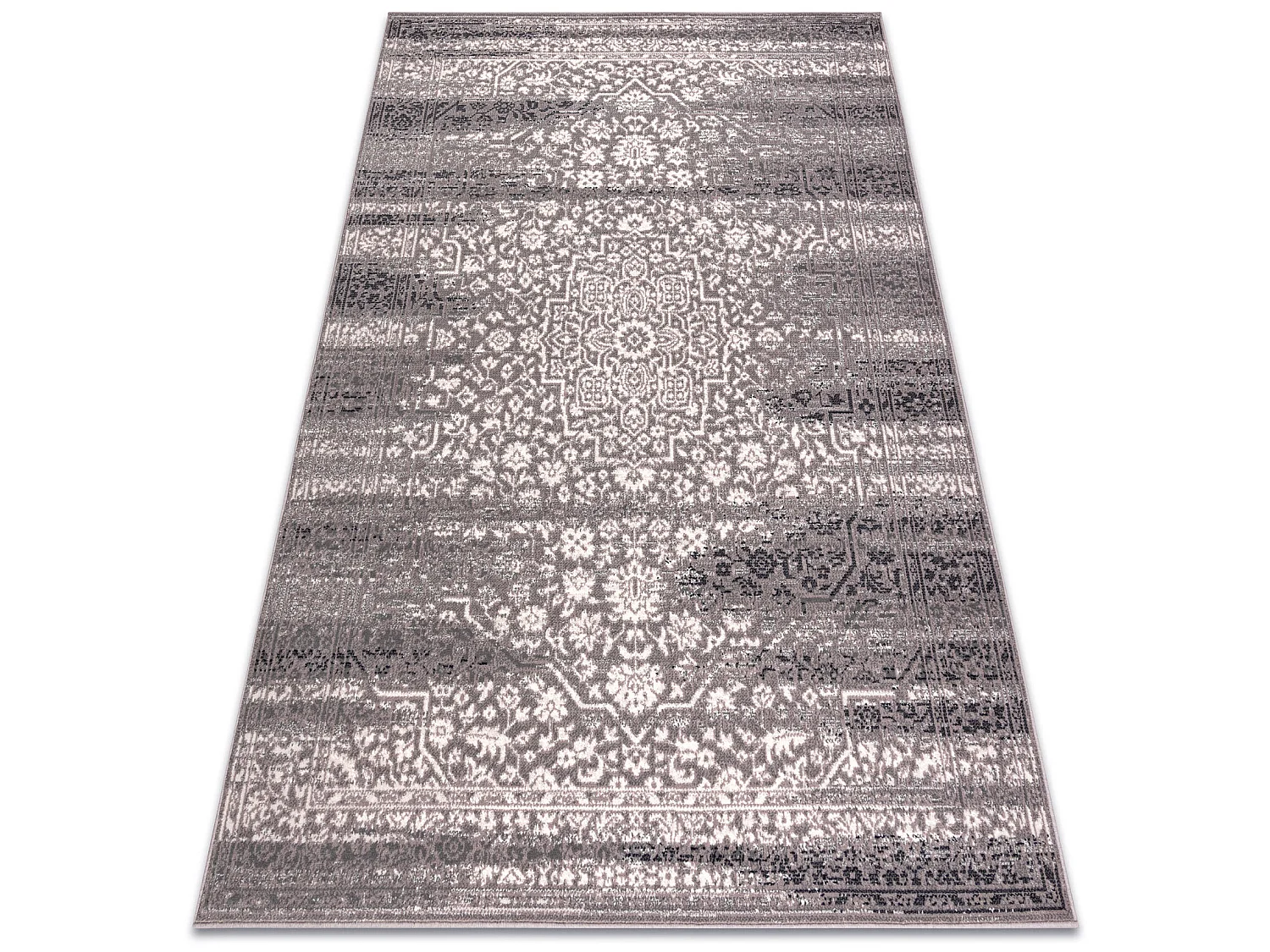 Tapis Laine ANGEL 7888 / 52023 Rosette vintage gris / beige 160x230 cm