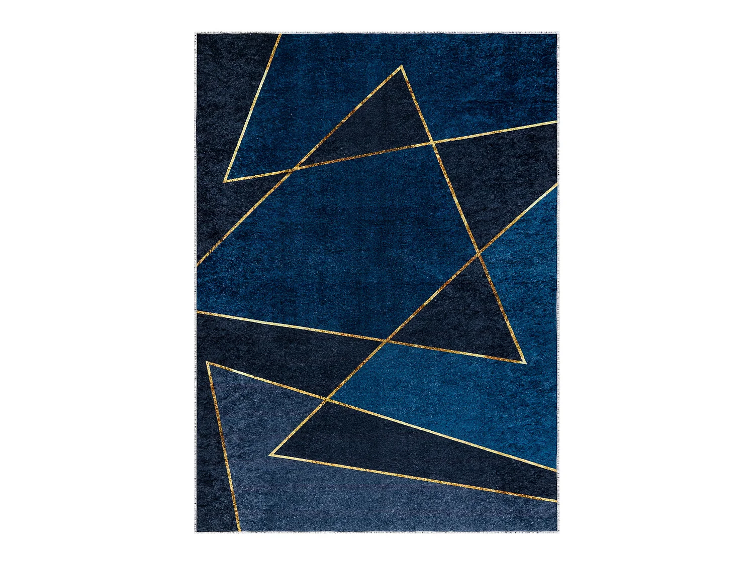 Tapis lavable MIRO 52097.801 Géométrique antidérapant - bleu 80x150 cm