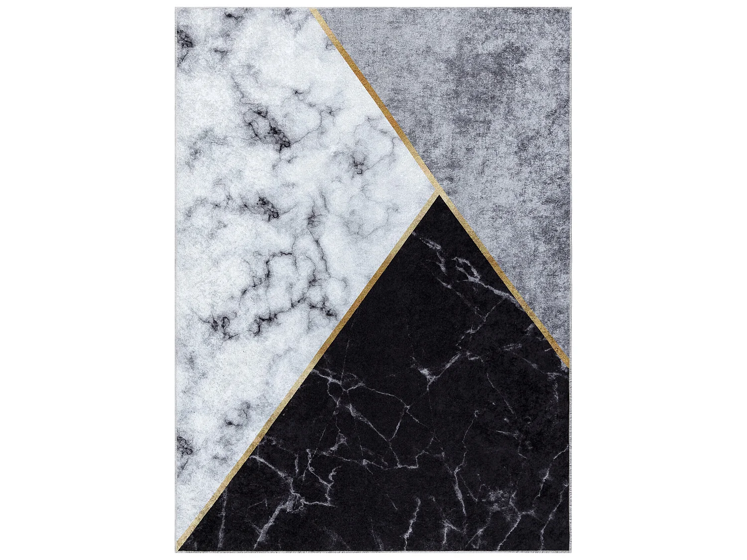 Tapis lavable MIRO 51330.804 Marbre, géométrique antidérapant - gri 120x170 cm