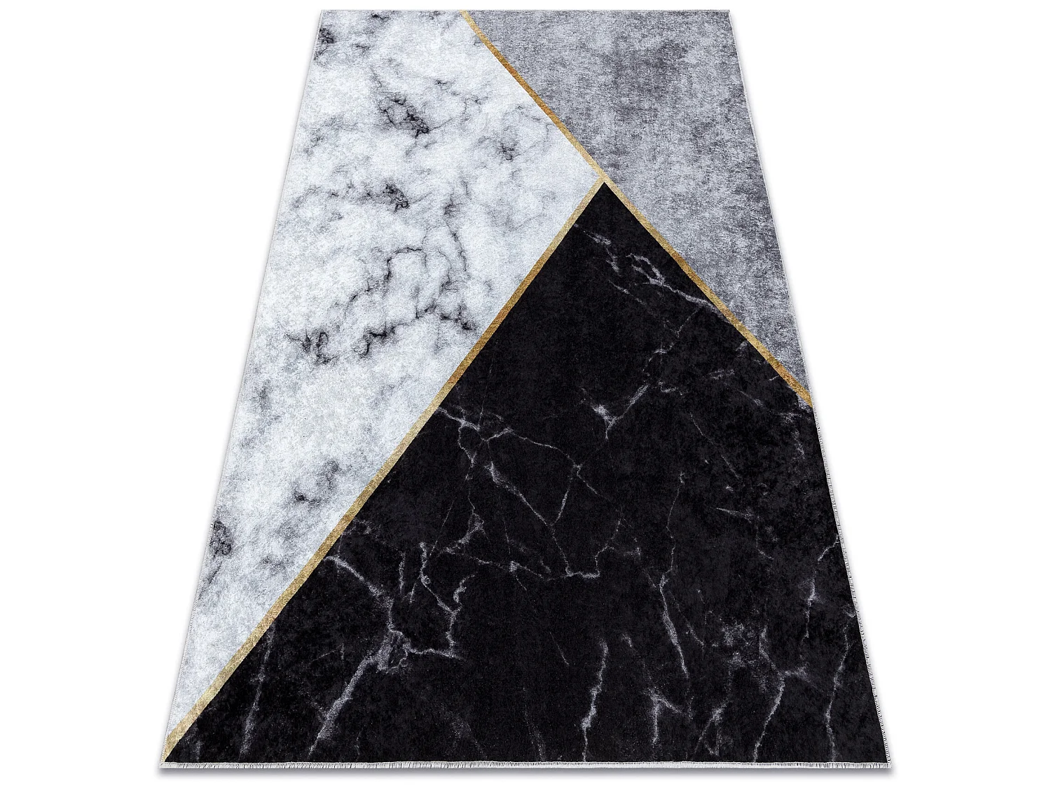Tapis lavable MIRO 51330.804 Marbre, géométrique antidérapant - gri 160x220 cm