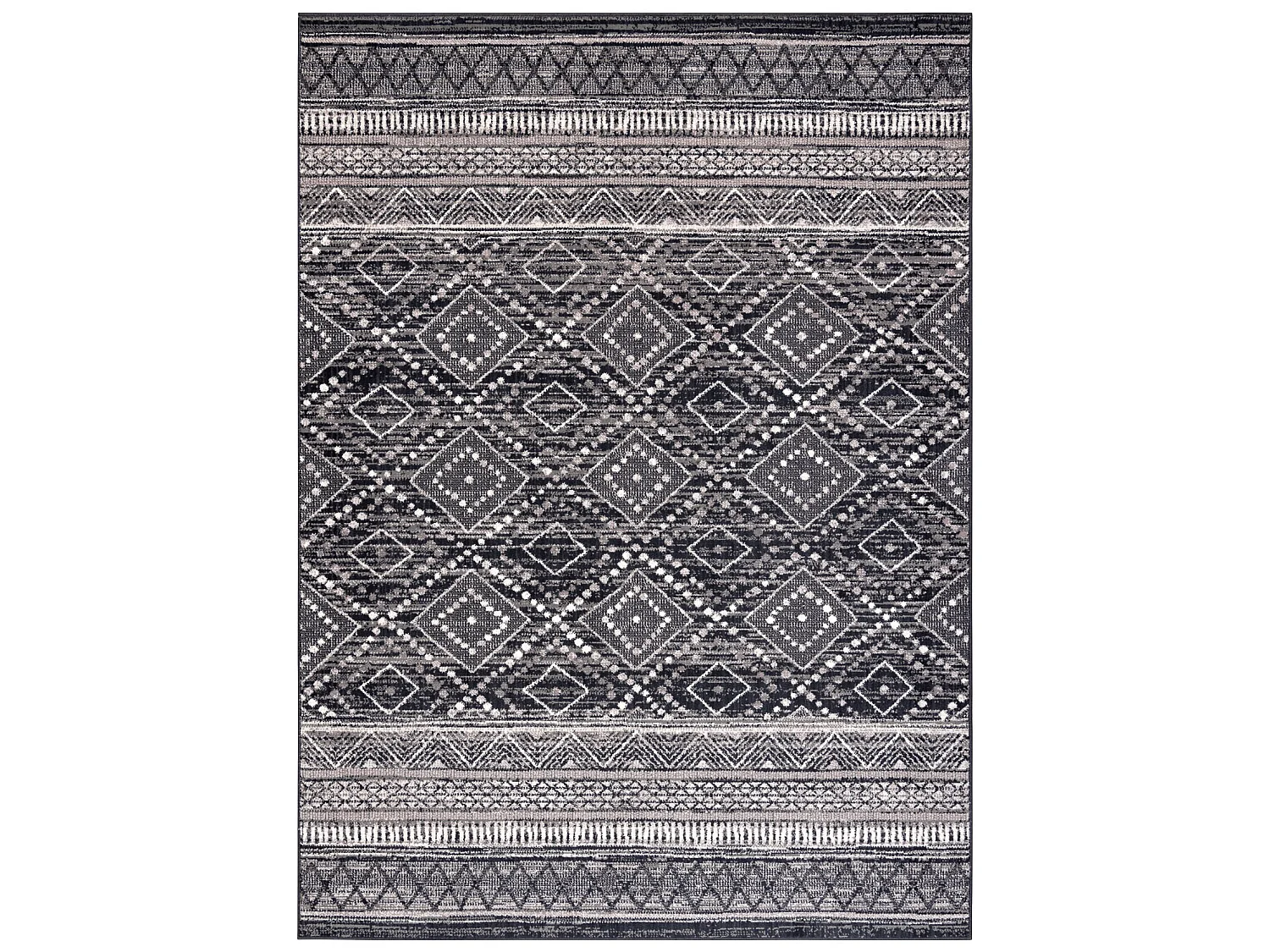 Tapijt Wol ANGEL 7886 / 52055 Diamanten, etnisch grijs / beige 120x170 cm