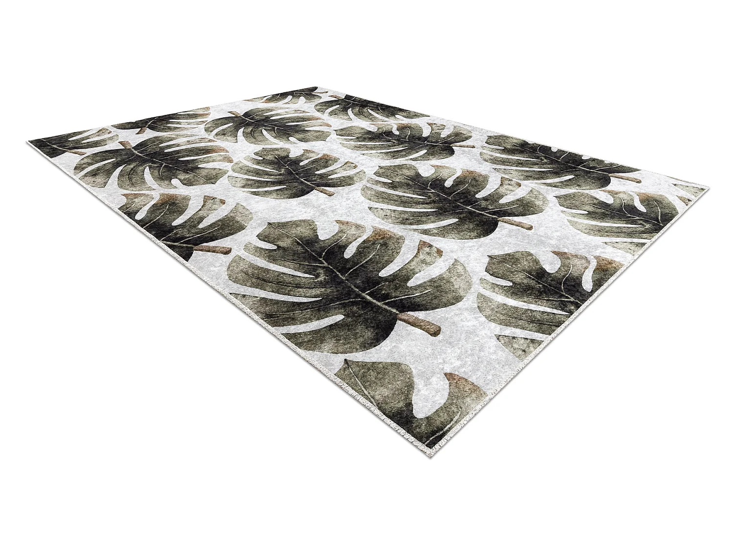 Tapis lavable MIRO 52102.801 Feuilles de monstère antidérapant - ver 80x150 cm