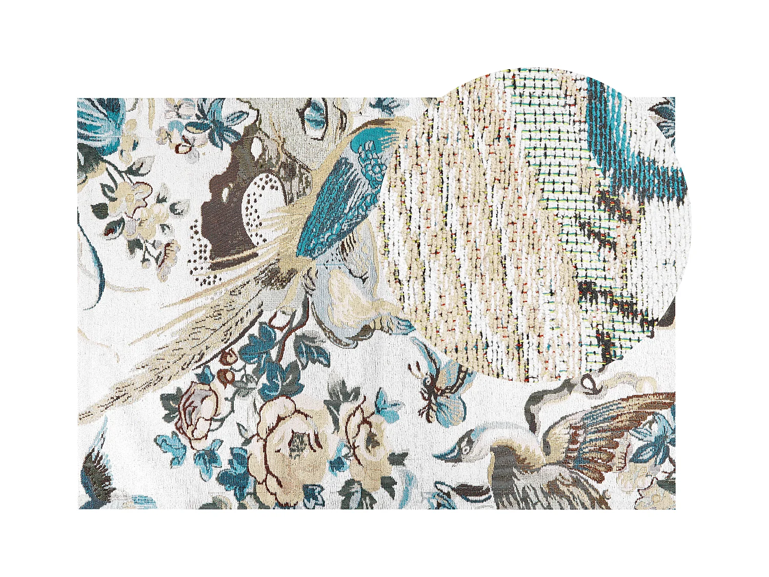 Tappeto cotone motivo uccello 140 x 200 cm Multicolore ARIHA