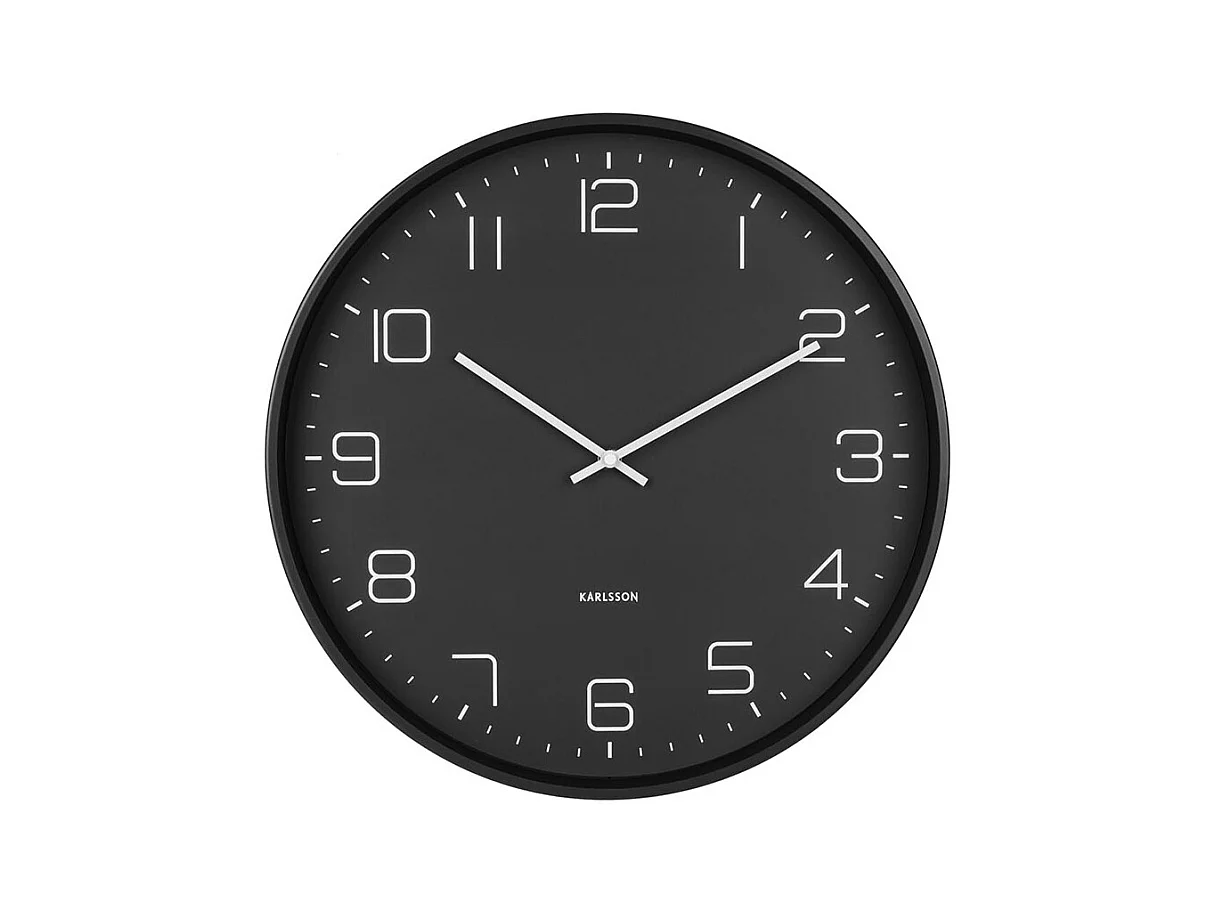Wandklok Lofty - Zwart- Ø40cm