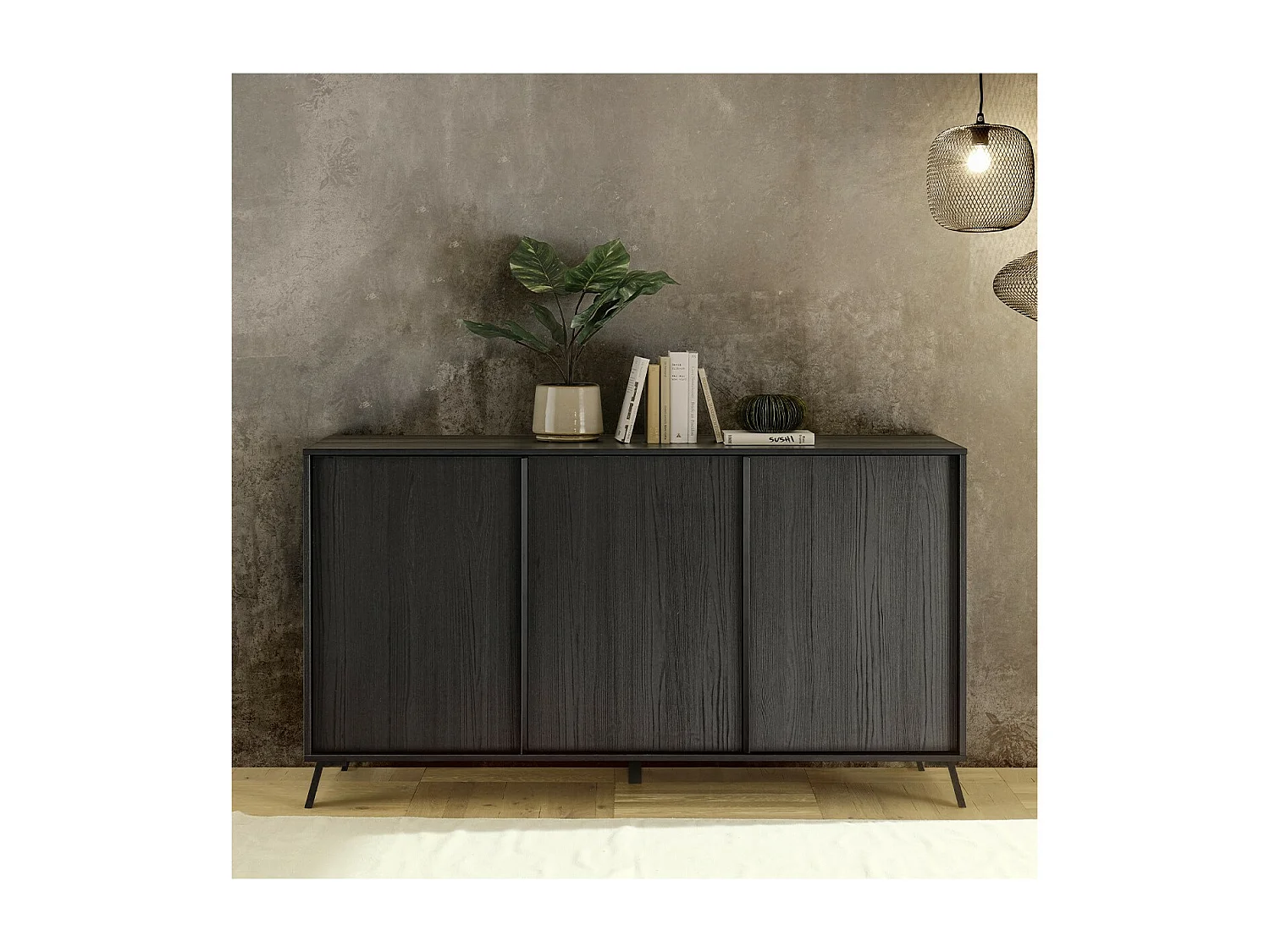 Anrichte mit 3 Türen L156 cm - City