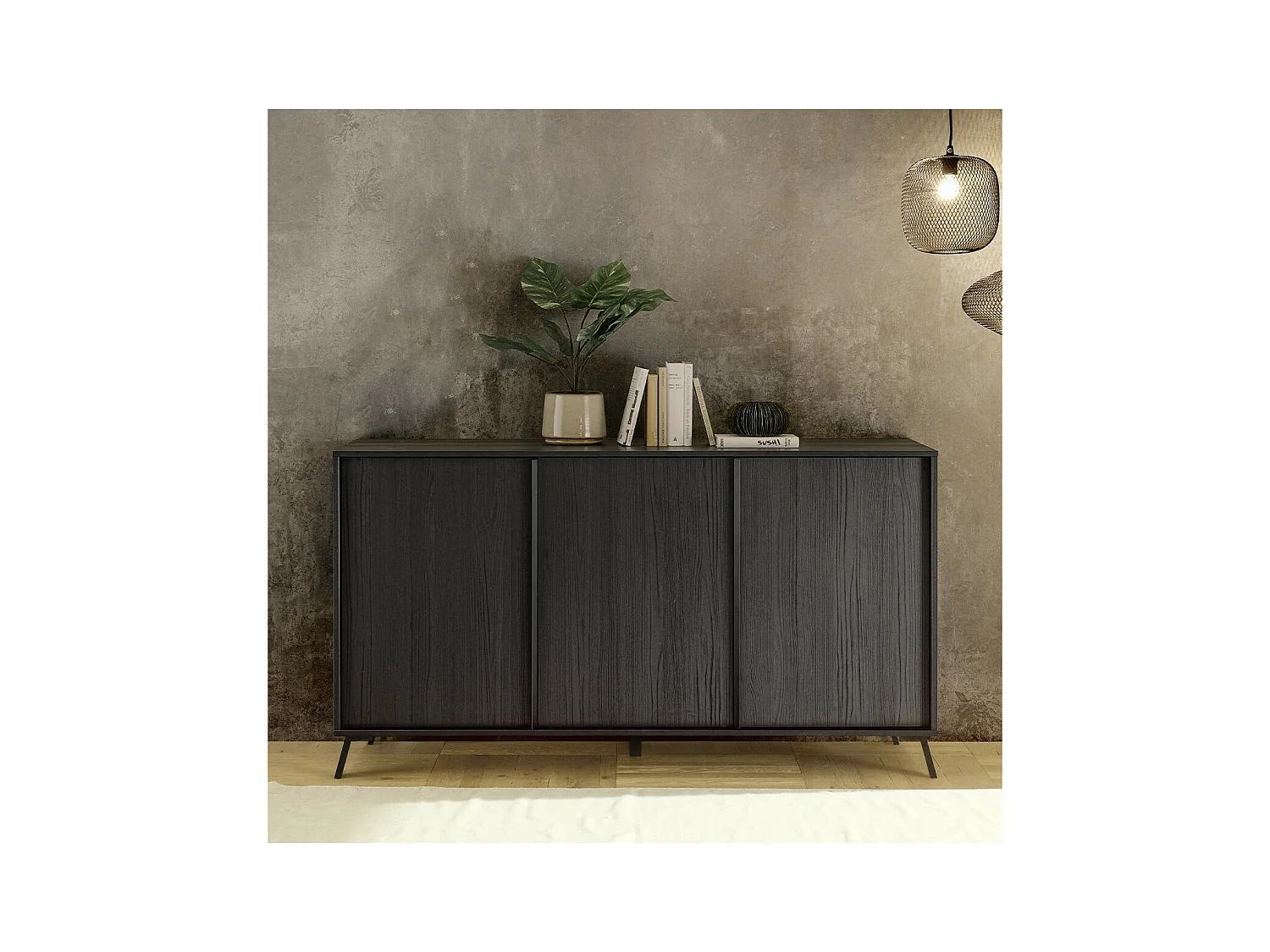 Anrichte mit 3 Türen L156 cm - City