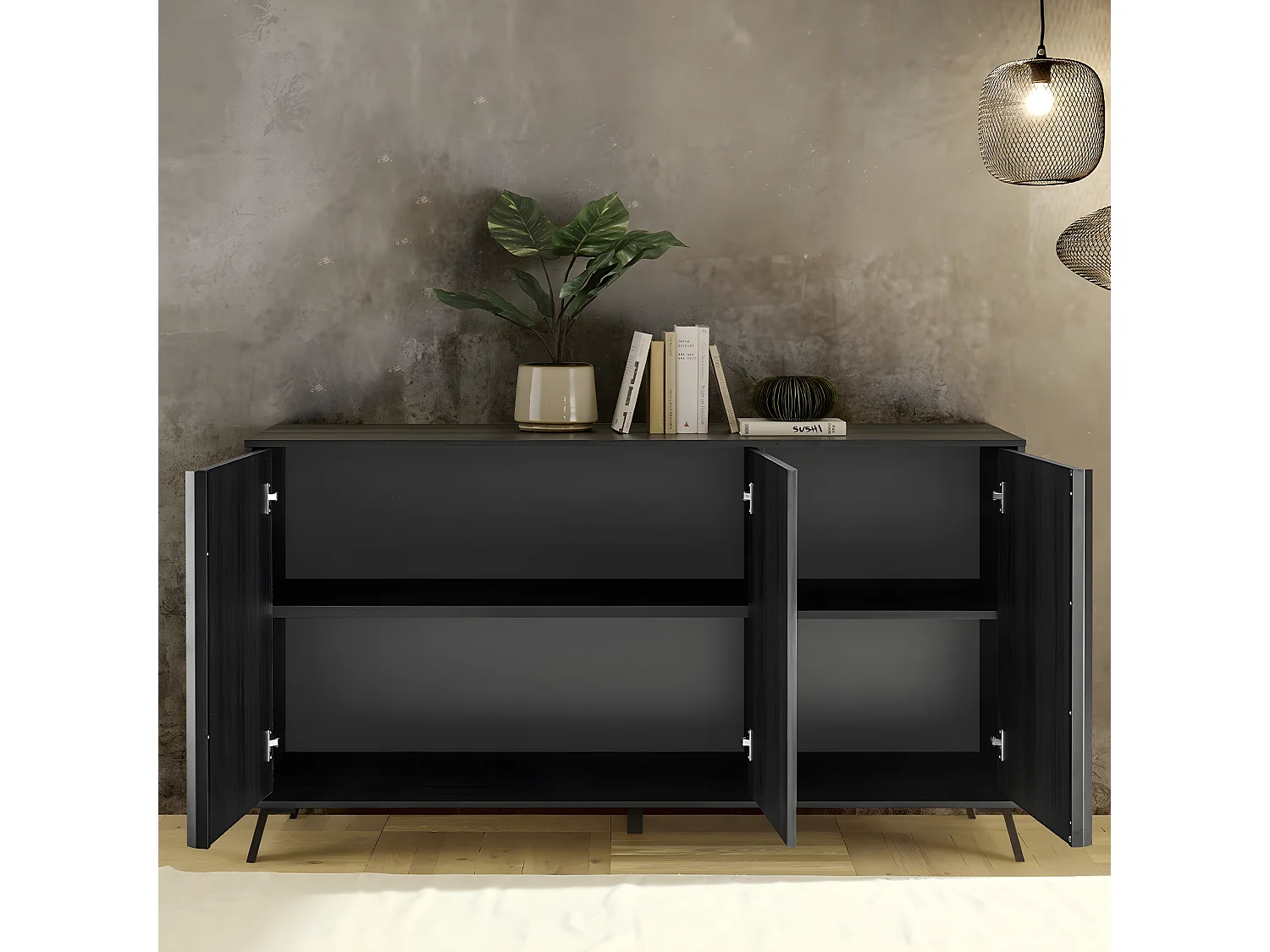 Buffetkast met 3 Deuren L156 cm - City