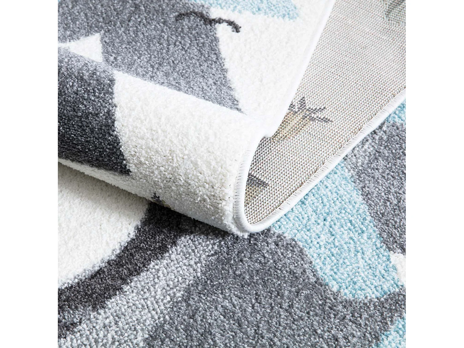 Tapis de jeu pour chambre d'enfant Routes de Montagne 190x280cm