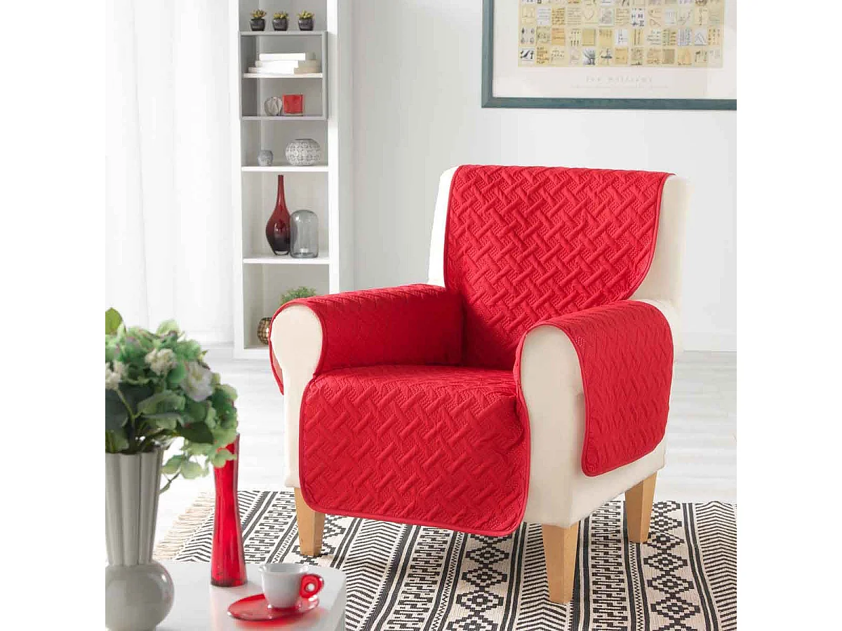 Protège Fauteuil "Lounge" 165x179cm Rouge