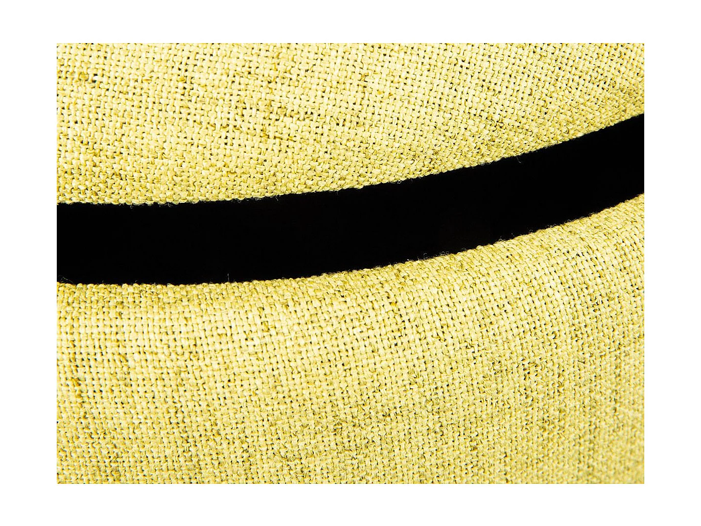 Pouf de Rangement à Anse "Dumont" 42cm Jaune