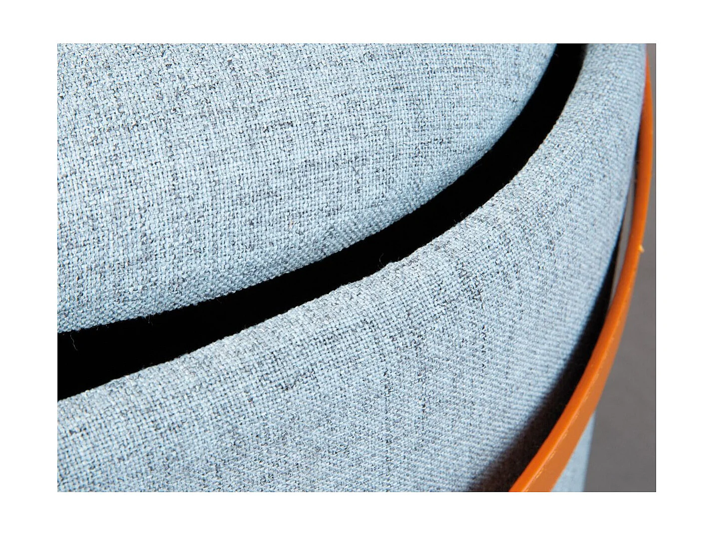 Pouf de Rangement à Anse "Dumont" 42cm Bleu