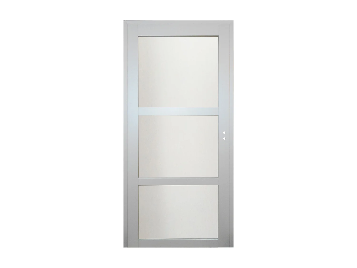 Bloc Porte Greyria Gris Clair Ral7035 Vitree H204 X L73 Poussant Gauche Cotes Tableau Gd Menuiseries