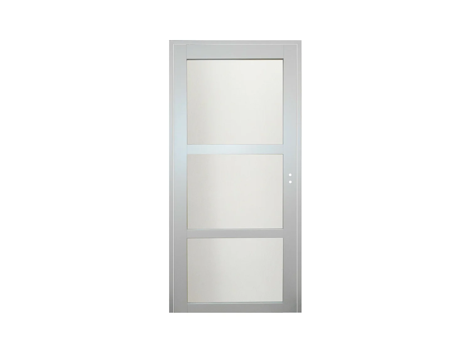 Bloc Porte Greyria Gris Clair Ral7035 Vitree H204 X L83 Poussant Gauche Cotes Tableau Gd Menuiseries