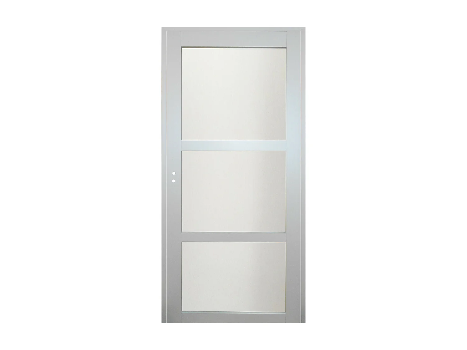 Bloc Porte Greyria Gris Clair Ral7035 Vitree H204 X L83 Poussant Droite Cotes Tableau Gd Menuiseries