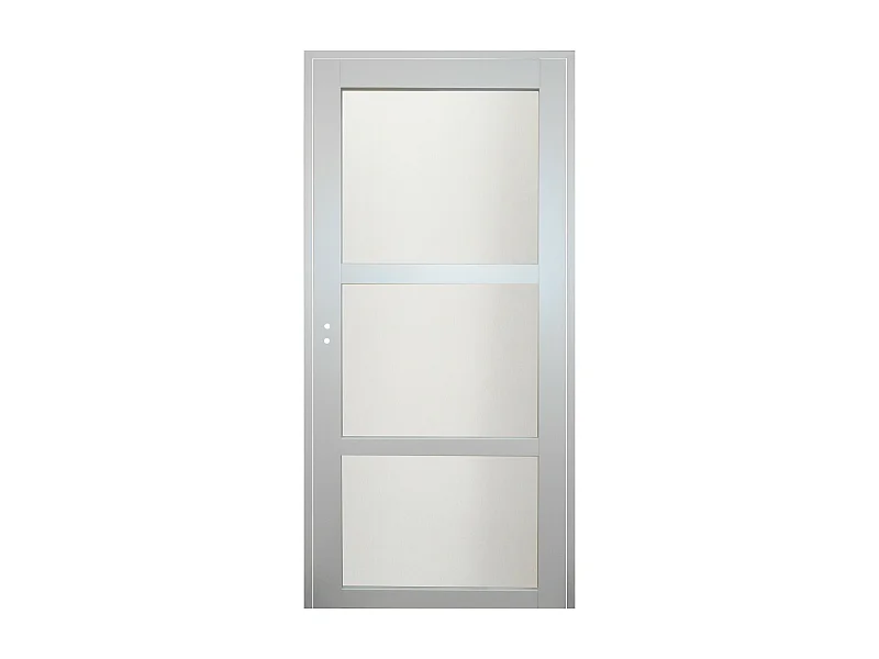 Bloc Porte Greyria Gris Clair Ral7035 Vitree H204 X L83 Poussant Droite Cotes Tableau Gd Menuiseries