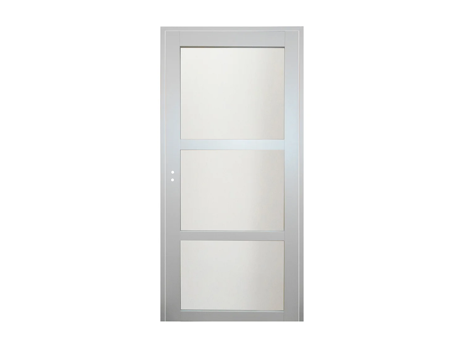 Bloc Porte Greyria Gris Clair Ral7035 Vitree H204 X L73 Poussant Droite Cotes Tableau Gd Menuiseries