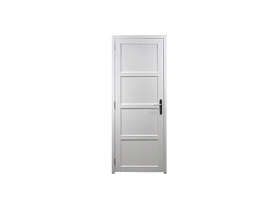 Bloc Porte Tana Vitree Blanc H204 X L73 Poussant Gauche Cotes Tableau Gd Menuiseries