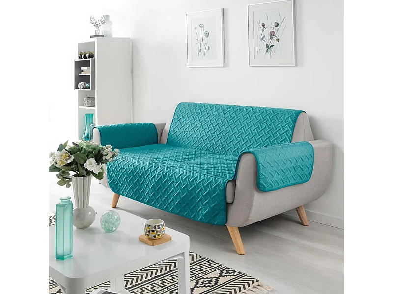 Protège Canapé "Lounge" 179x279cm Pétrole