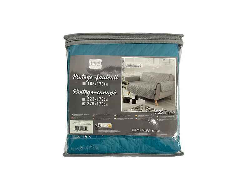 Protège Canapé "Lounge" 179x279cm Pétrole