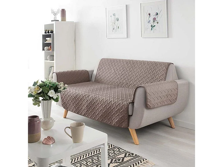 Protège Canapé "Lounge" 179x279cm Noisette