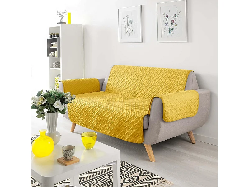 Protège Canapé "Lounge" 179x223cm Jaune