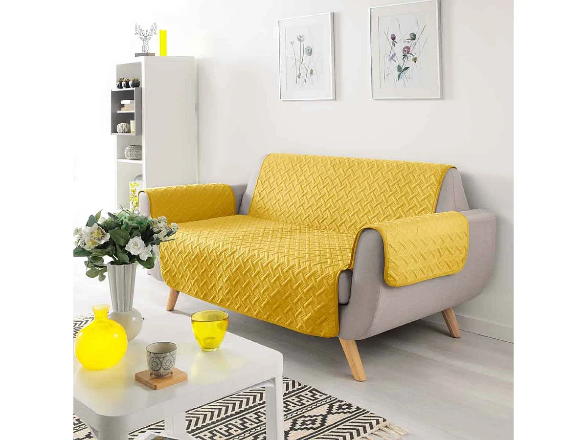 Protège Canapé "Lounge" 179x223cm Jaune