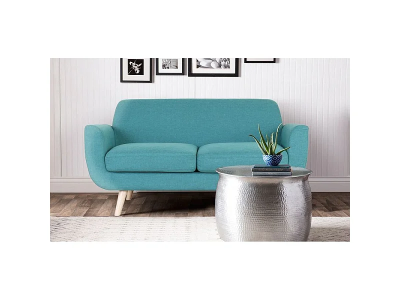 Canapé 2 Places Scandinave "Miramas" 160cm Bleu Vert