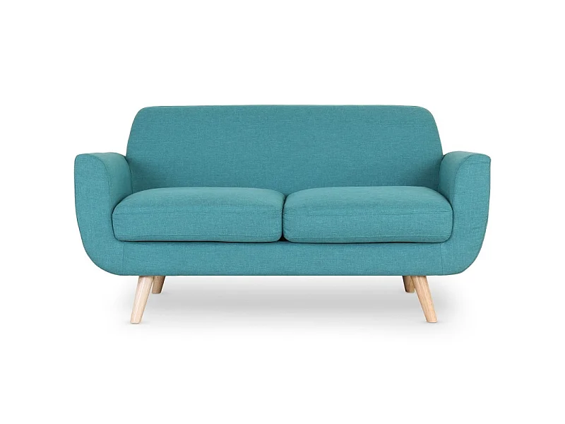 Canapé 2 Places Scandinave "Miramas" 160cm Bleu Vert