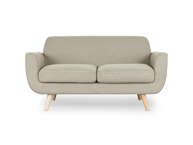 Canapé 2 Places Scandinave "Miramas" 160cm Beige