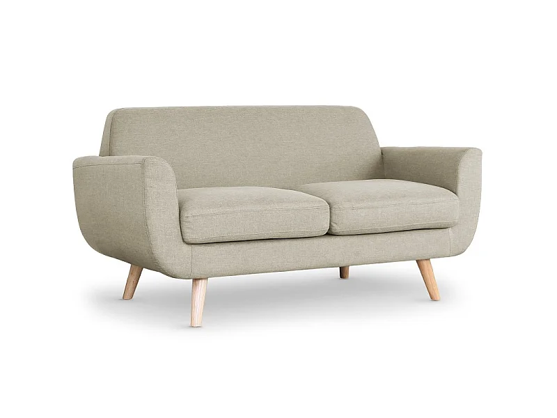 Canapé 2 Places Scandinave "Miramas" 160cm Beige