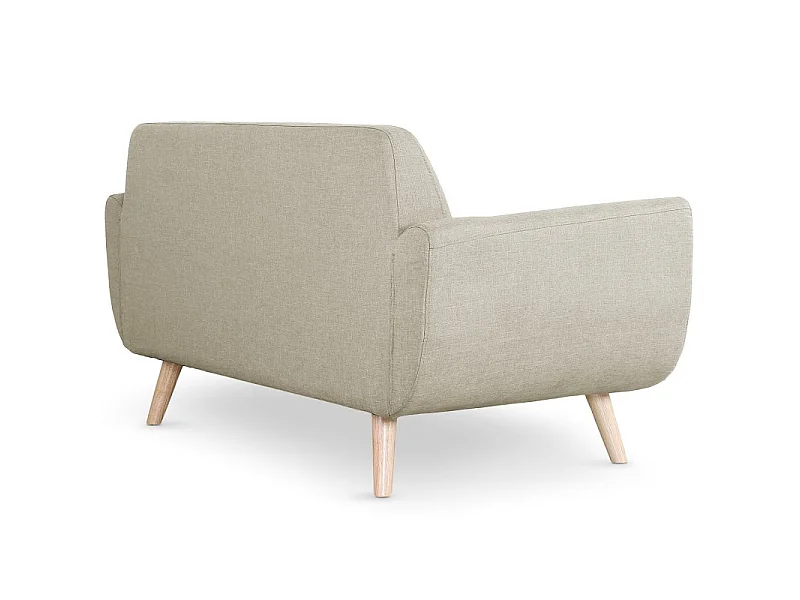 Canapé 2 Places Scandinave "Miramas" 160cm Beige