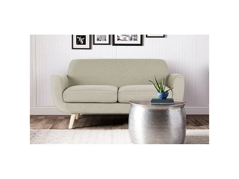Canapé 2 Places Scandinave "Miramas" 160cm Beige