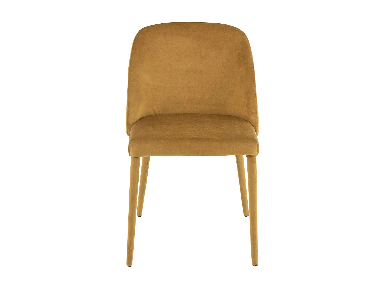 Calis okerkleurige metalen stoel L 58 cm