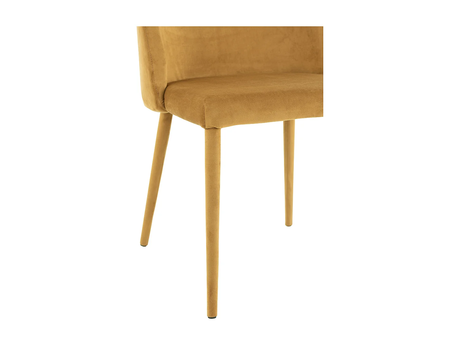 Calis okerkleurige metalen stoel L 58 cm