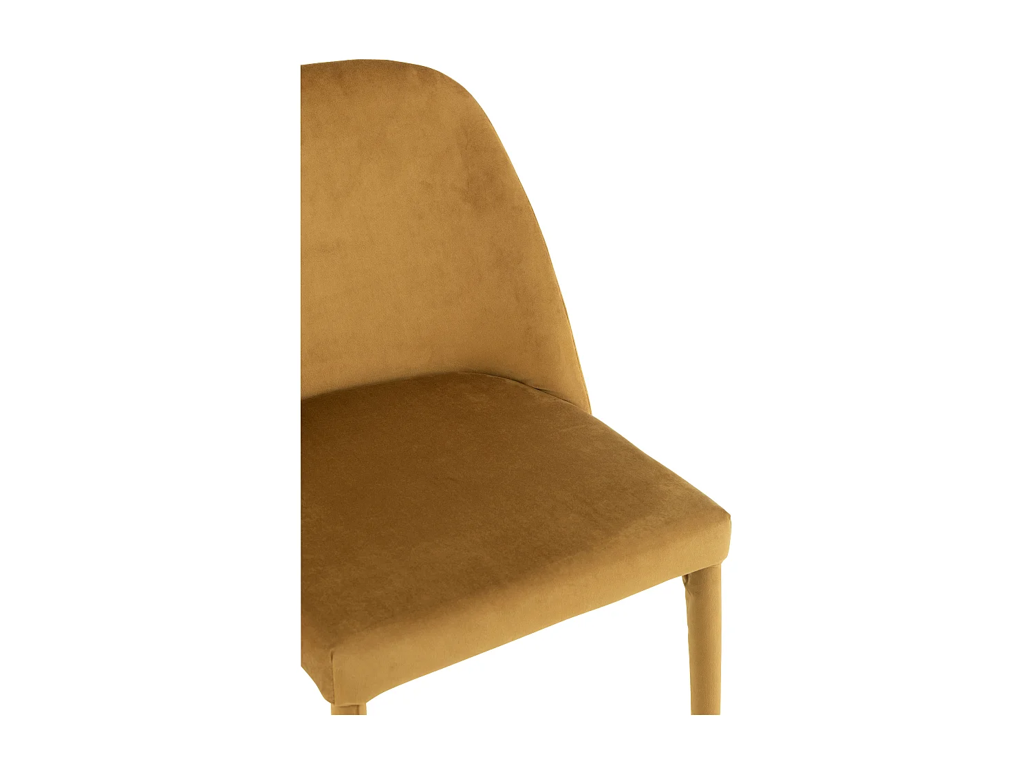 Calis okerkleurige metalen stoel L 58 cm