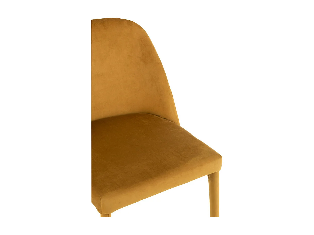 Calis okerkleurige metalen stoel L 58 cm