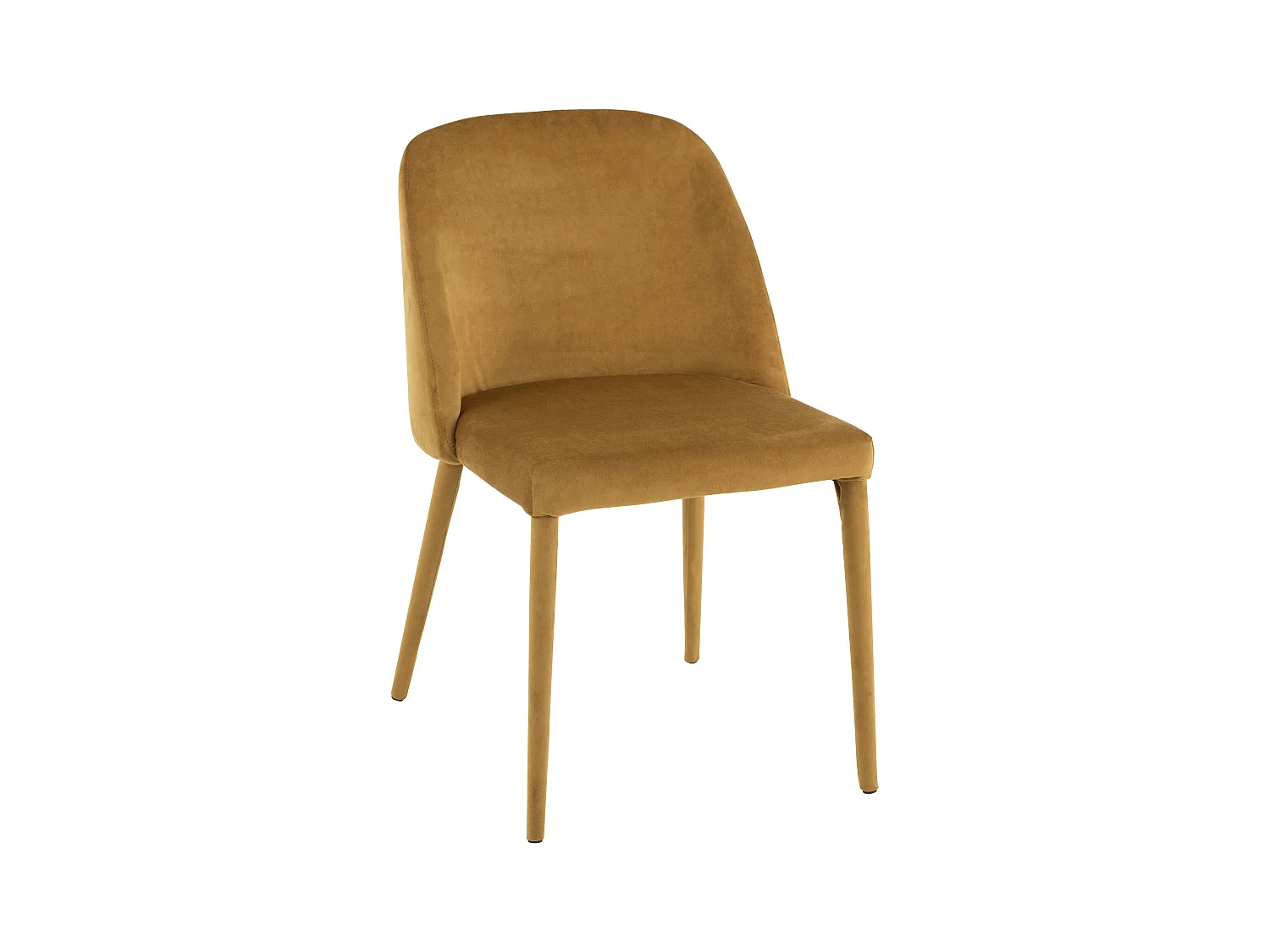 Calis okerkleurige metalen stoel L 58 cm