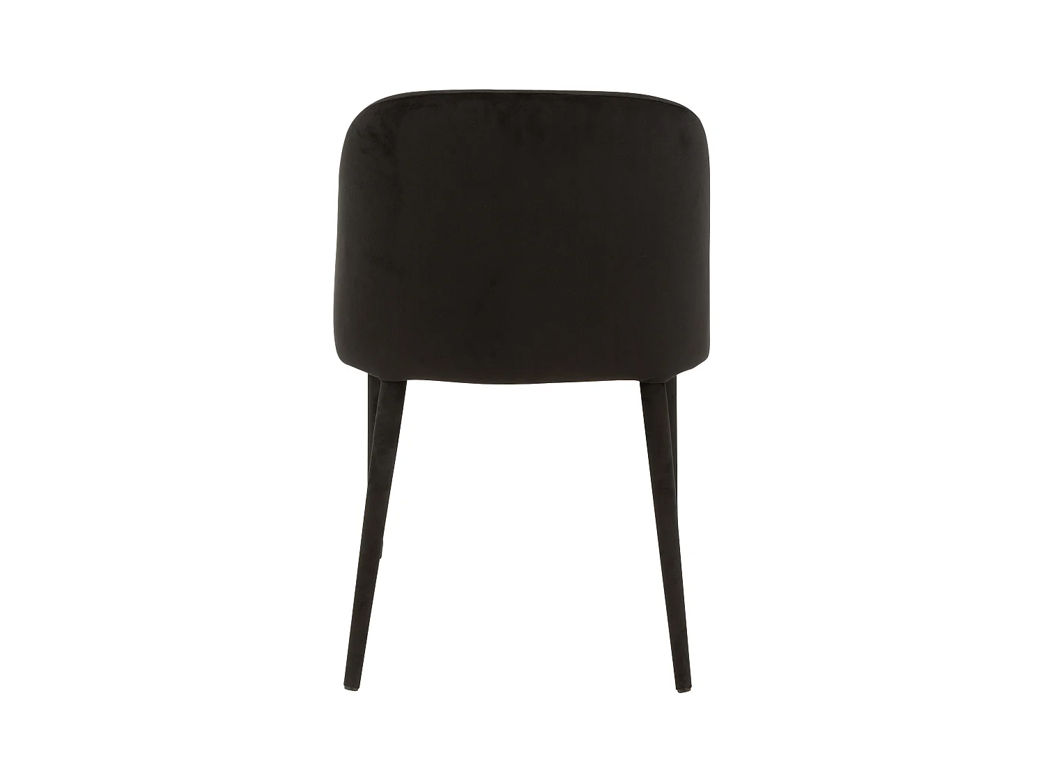 Charlotte zwart metalen stoel L 58 cm
