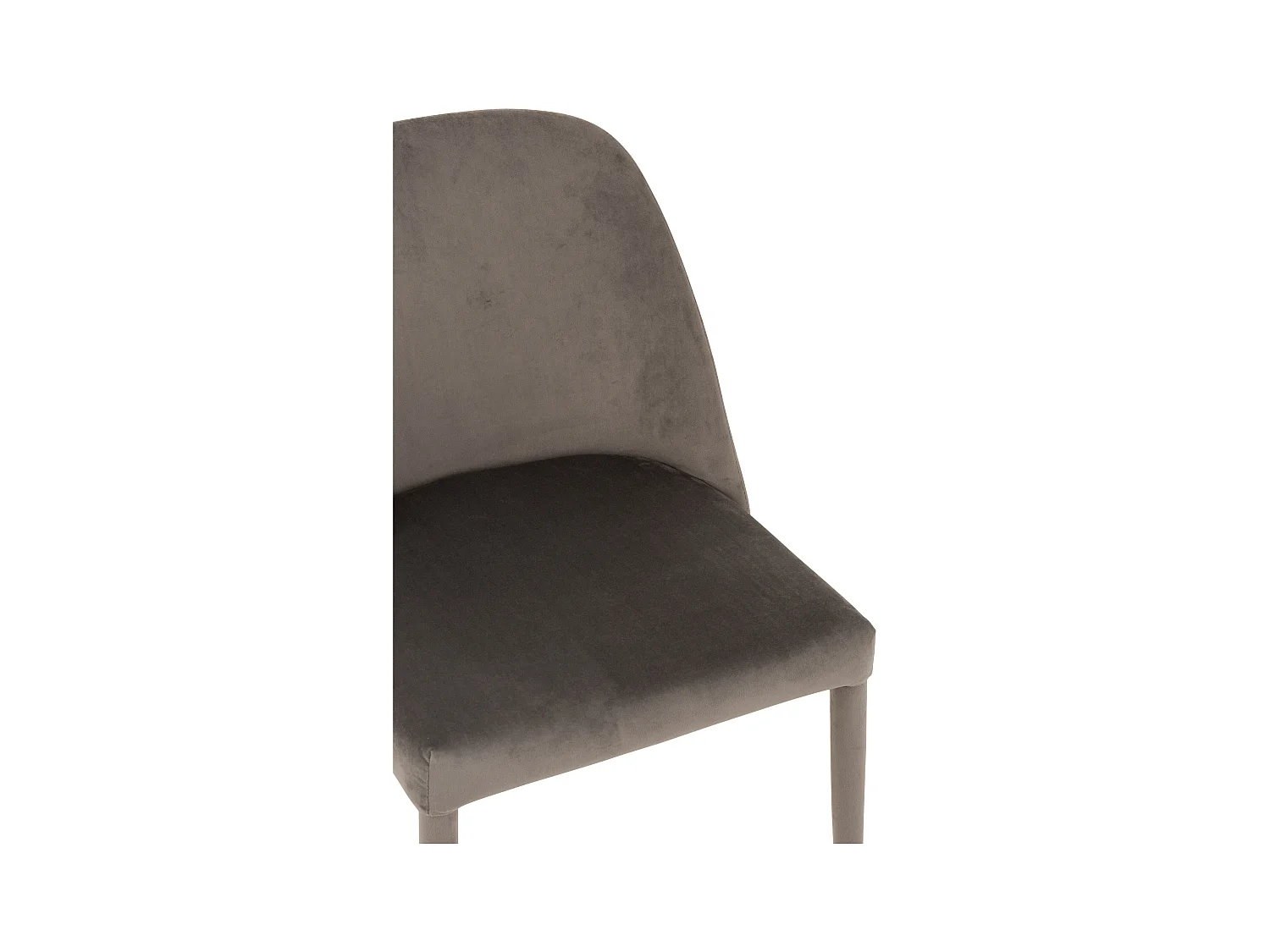 Carlito grijze textielmetalen stoel L 58 cm