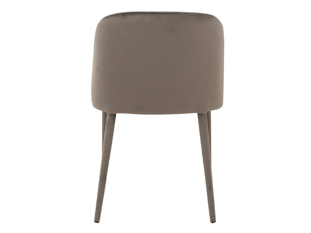 Carlito grijze textielmetalen stoel L 58 cm