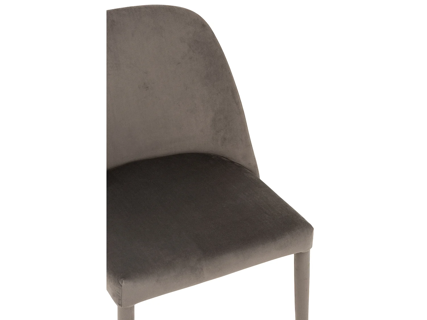 Carlito grijze textielmetalen stoel L 58 cm