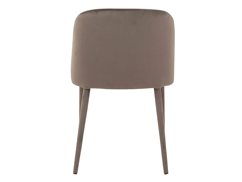 Carlito grijze textielmetalen stoel L 58 cm