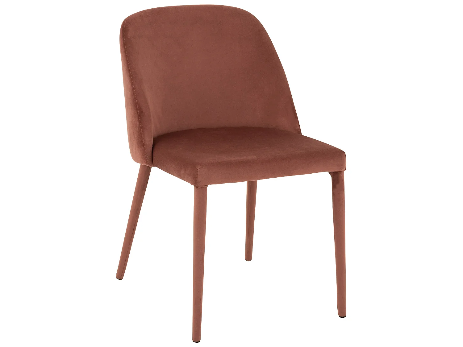 Cassie antiek roze metalen stoel L 58 cm